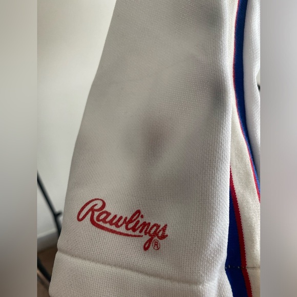 1980s Frank's Guns & Ammo jersey - white and blue - Picture 4 of 4